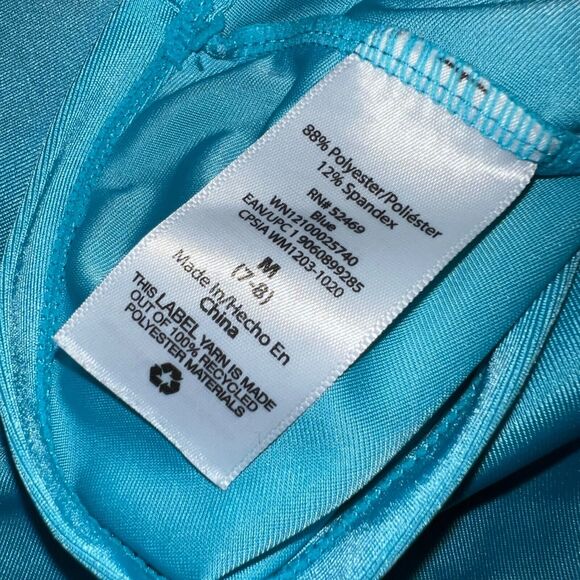 Wonder Nation Girls Rash Guard Swimsuit Top Shirt Long Sleeves Tie Dye Medium - Picture 5 of 6